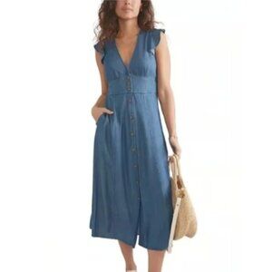 Marine Layer Blue Midi Dress